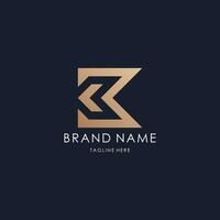 letter K logo monogram creative line design vector luxury golden style