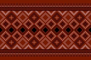 rojo tradicional étnico modelo cachemir flor ikat antecedentes resumen azteca africano indonesio indio sin costura modelo para tela impresión paño vestir alfombra cortinas y pareo de malasia vector