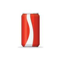 Soda drink icon in flat style. Aluminum can vector illustration on isolated background. Water bottle sign business concept.