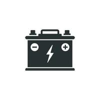 Alkaline battery set icon in flat style. Diffrent size accumulator vector illustration on isolated background. Accumulator recharge sign business concept.