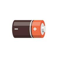 Alkaline battery set icon in flat style. Diffrent size accumulator vector illustration on isolated background. Accumulator recharge sign business concept.