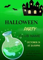 Halloween Party Invitation,happy halloween ,trick or treat, poster for invitation vector