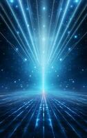 Ai generative Backdrop With Illumination Of blue Spotlights For Flyers realistic image ultra hd high design photo
