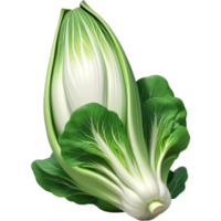 verde bok choy 3d ilustración. ai generativo png