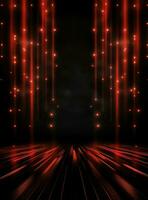 Ai generative Backdrop With Illumination Of Red Spotlights For Flyers realistic image ultra hd high design photo