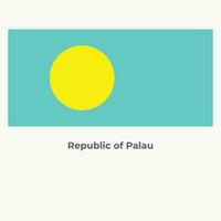 The Palau Flag Design vector