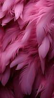 Purple avian plumage blends into a gentle background for creative projects Vertical Mobile Wallpaper AI Generated photo