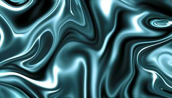 Abstract colorful gradient background. Flow liquid metal waves. AI Generated photo