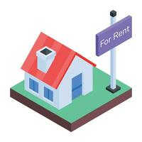 A handy isometric illustration of street lane vector