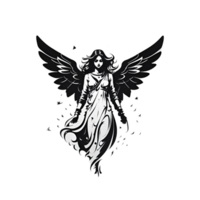 angel illustration PNG Image transparent background Ai Generative