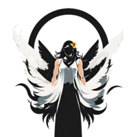 angel illustration PNG Image transparent background Ai Generative