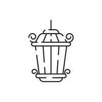 herrero línea icono. almádena icono desde general recopilación. vector, martillo contorno icono aislado en blanco antecedentes. símbolo para web y móvil. vector