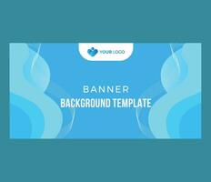 Blue Banner Design vector