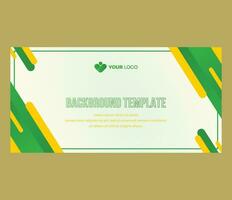 Green Yellow Background Template vector