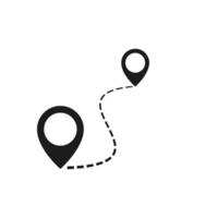 mapa ubicación punto icono vector
