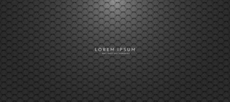 Dark background with hexagons. modern abstract background vector