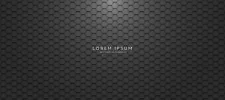 Dark background with hexagons. modern abstract background vector