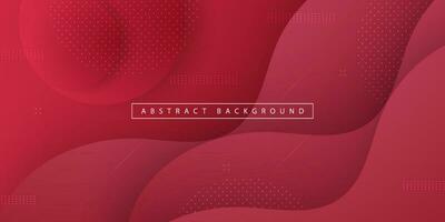 Colorful geometric wave background. Dark red color elements with fluid gradient pattern. Dynamic shapes composition. Eps10 vector