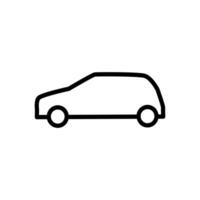 icono coche en blanco antecedentes vector