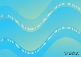 modern wave gradient background design vector