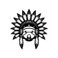 Red Panda Apache Outline vector