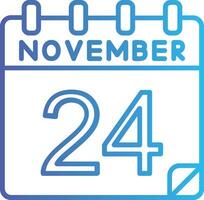 24 November Vector Icon