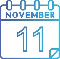 11 noviembre vector icono