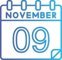9 November Vector Icon