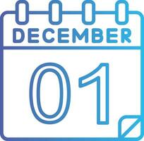 1 December Vector Icon