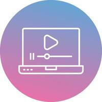 Video Player Vector Icon