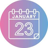 23 January Vector Icon