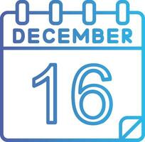 16 December Vector Icon