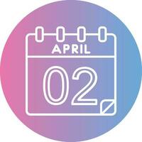 2 April Vector Icon