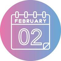 2 February Vector Icon