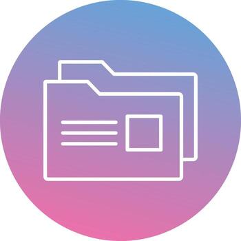 icono de vector de carpeta