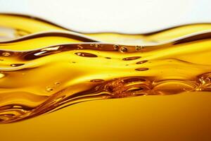 A seamless, rich background of liquid gold pure and versatile vegetable oil AI Generated photo