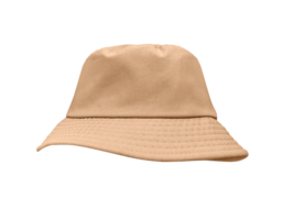 Brown bucket hat isolated PNG transparent