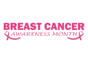 Breast Cancer Awareness Month Text png