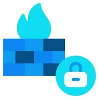 Data Firewall icon vector