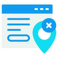 Web Tracking Blocker icon vector