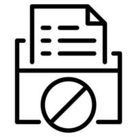 Data Breach Blocker icon vector