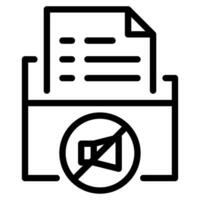 Silent Data icon vector