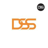 letra dss monograma logo diseño vector