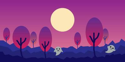 Vector background design with halloween theme