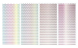 Thin wavy lines seamless pattern. Repeatable wavy zigzag lines vector pattern.