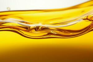 A seamless, rich background of liquid gold pure and versatile vegetable oil AI Generated photo