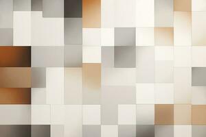 Abstract geometric gray brown background, blocks, cubes, square. Generative AI photo