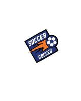 azul fútbol símbolo imagen, vector diseño ilustración