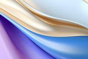 Abstract background of purple, white, golden colors. Generative AI photo
