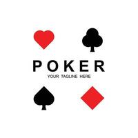 Poker logo vector icon illustration design